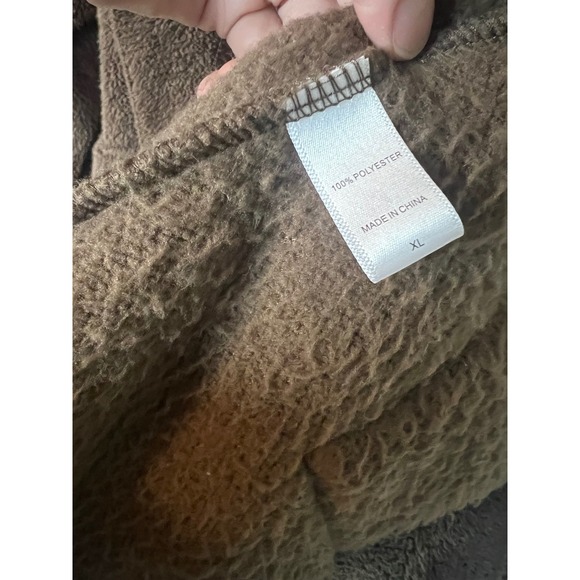 Koolaburra by UGG Women's XL Cozy Sherpa Fleece Open Front Cardigan Jacket Brown - Picture 2 of 9